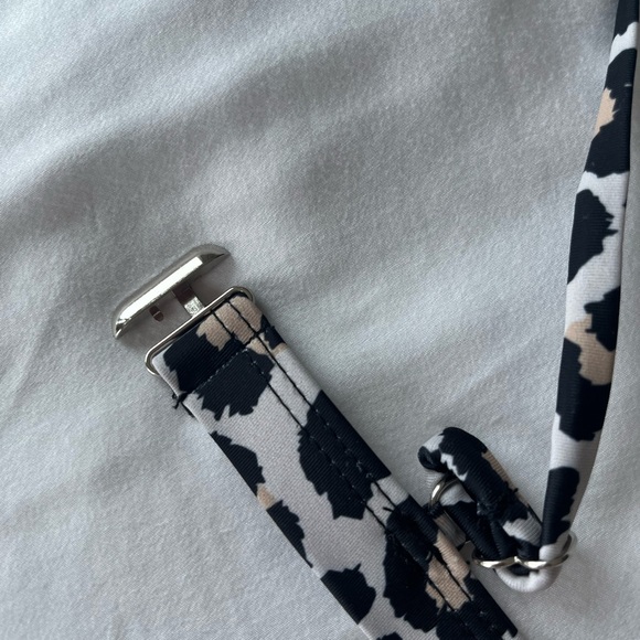 Teal Leopard Trim Bikini Set - never worn - Picture 3 of 4